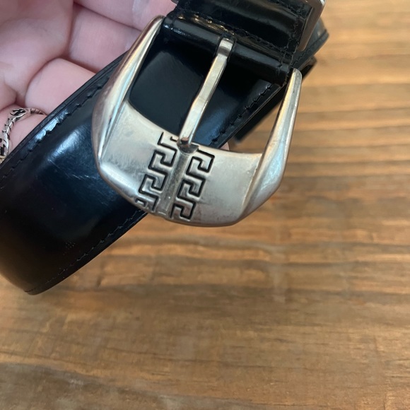 Versace V2 Belt Black Leather - Picture 3 of 9